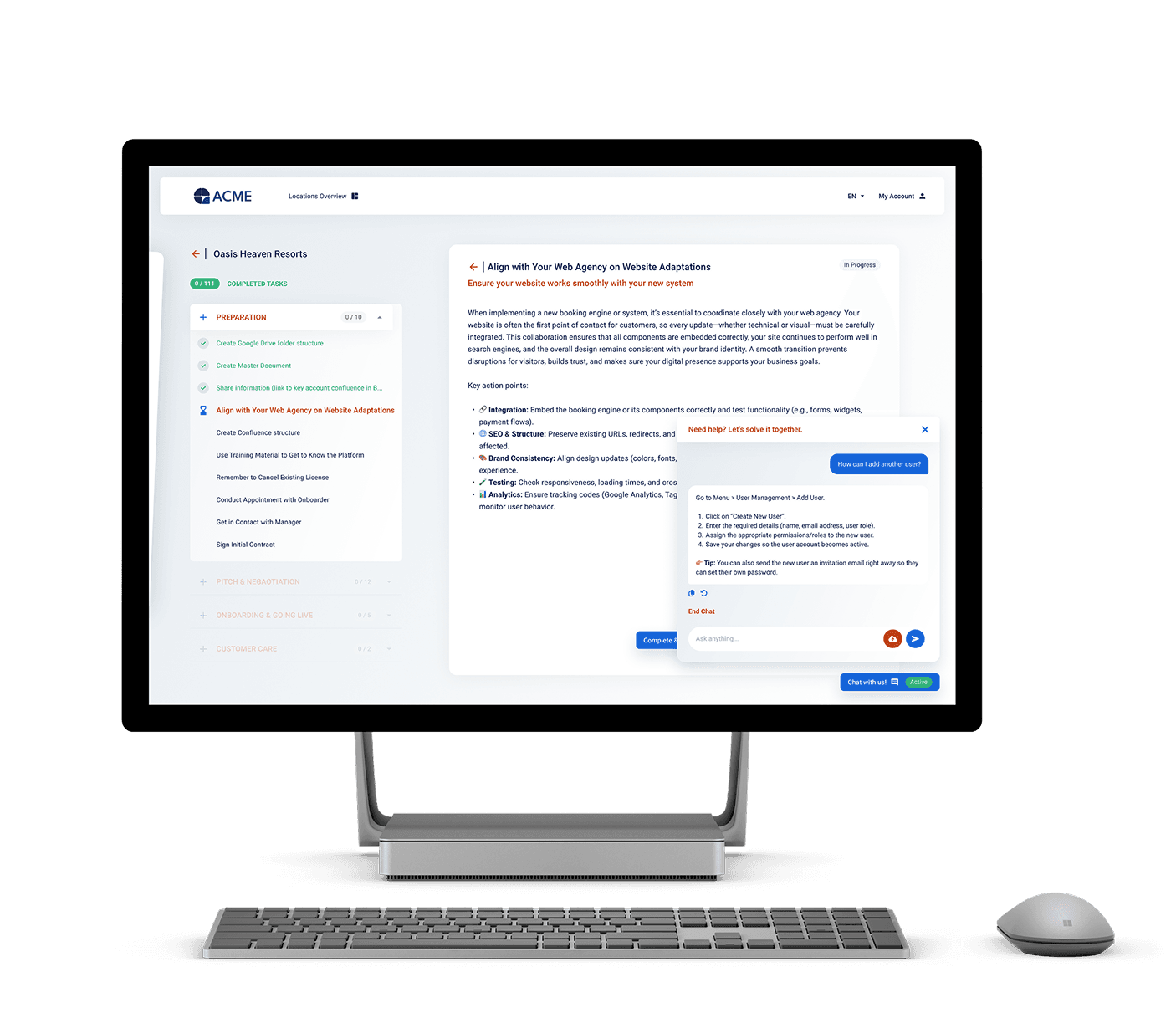 enablement and support